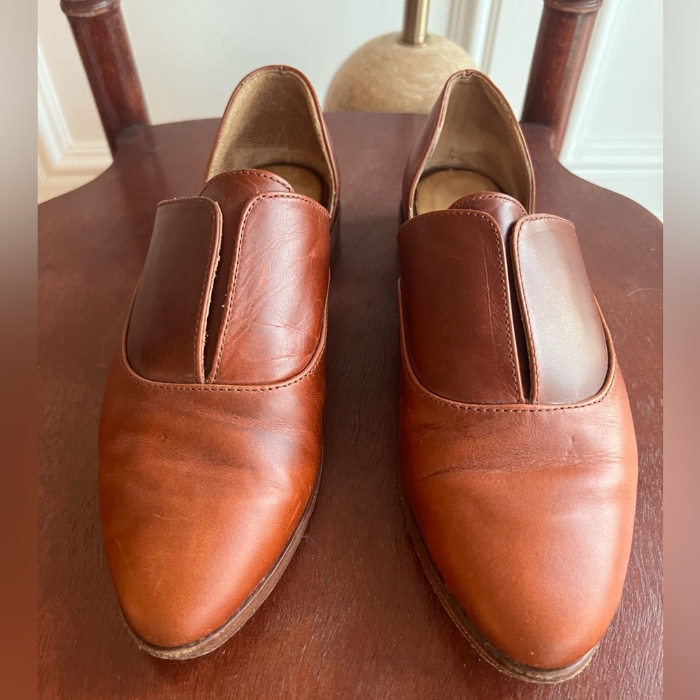 Nisolo Emma d'Orsay Loafer - Brandy - Size 6.5